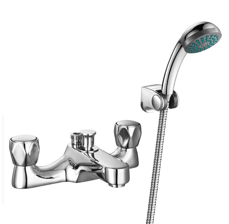SupaPlumb Jura Bath Shower Mixer Tap - H: 140mm D: 73mm