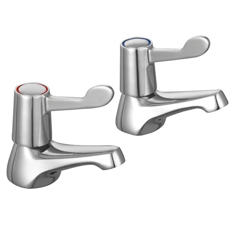 SupaPlumb Lever Basin Taps - W: 44mm H: 98mm D: 115mm