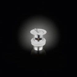 SupaPlumb Plug and Chain Basin Waste - With chrome plug