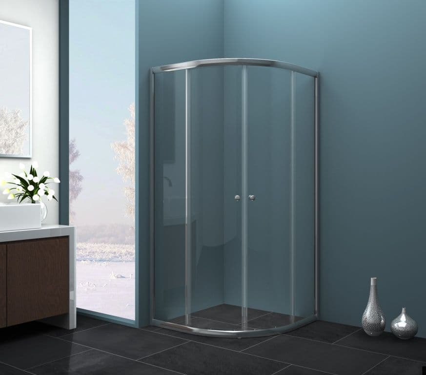SupaPlumb Twin Sliding Quadrant Door - 800mm x 800mm