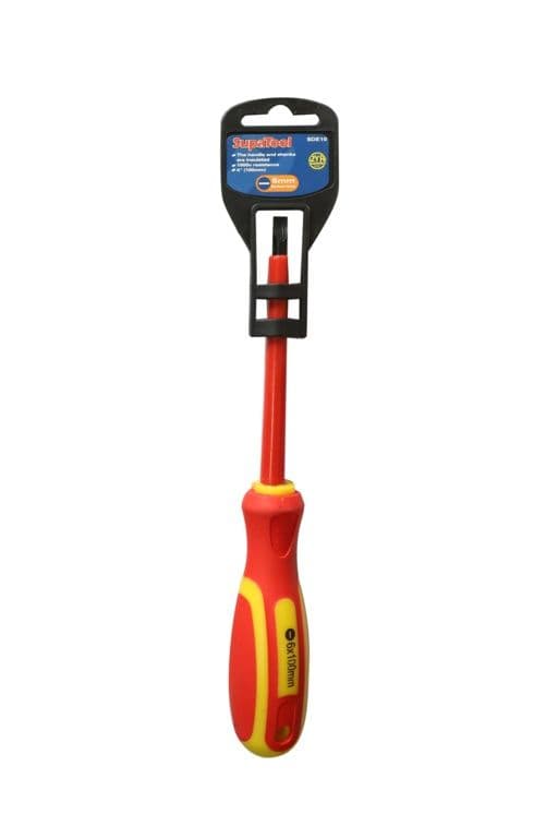 SupaTool Electrical Slotted Screwdriver - 100mm