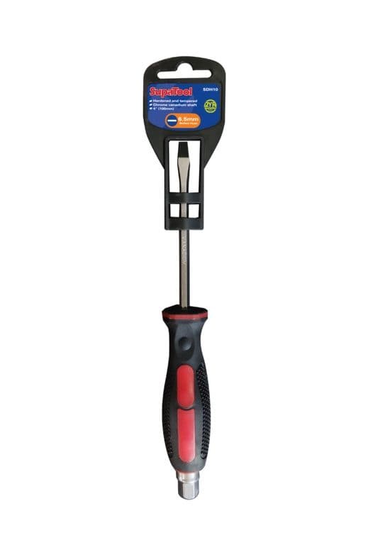 SupaTool Hammer Through Slotted Head Screwdriver - 6.5mm x 100mm