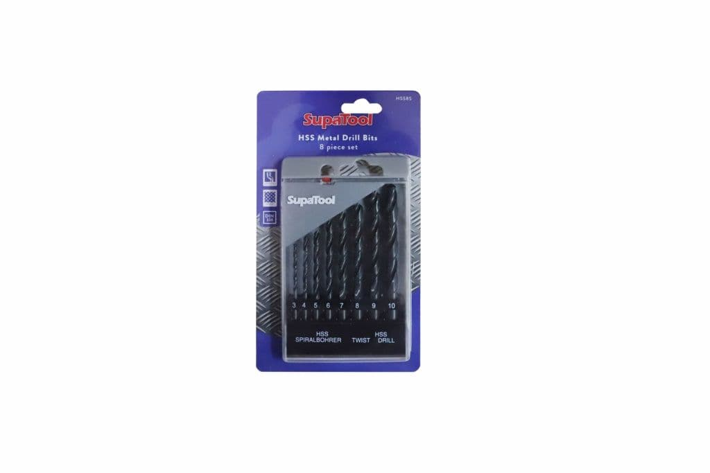 SupaTool HSS Metal Drill Bit Set - 8 Pieces