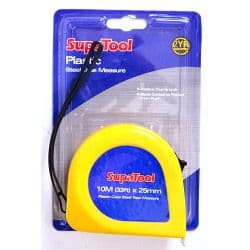 SupaTool Plastic Tape Measure - 10m x 25mm