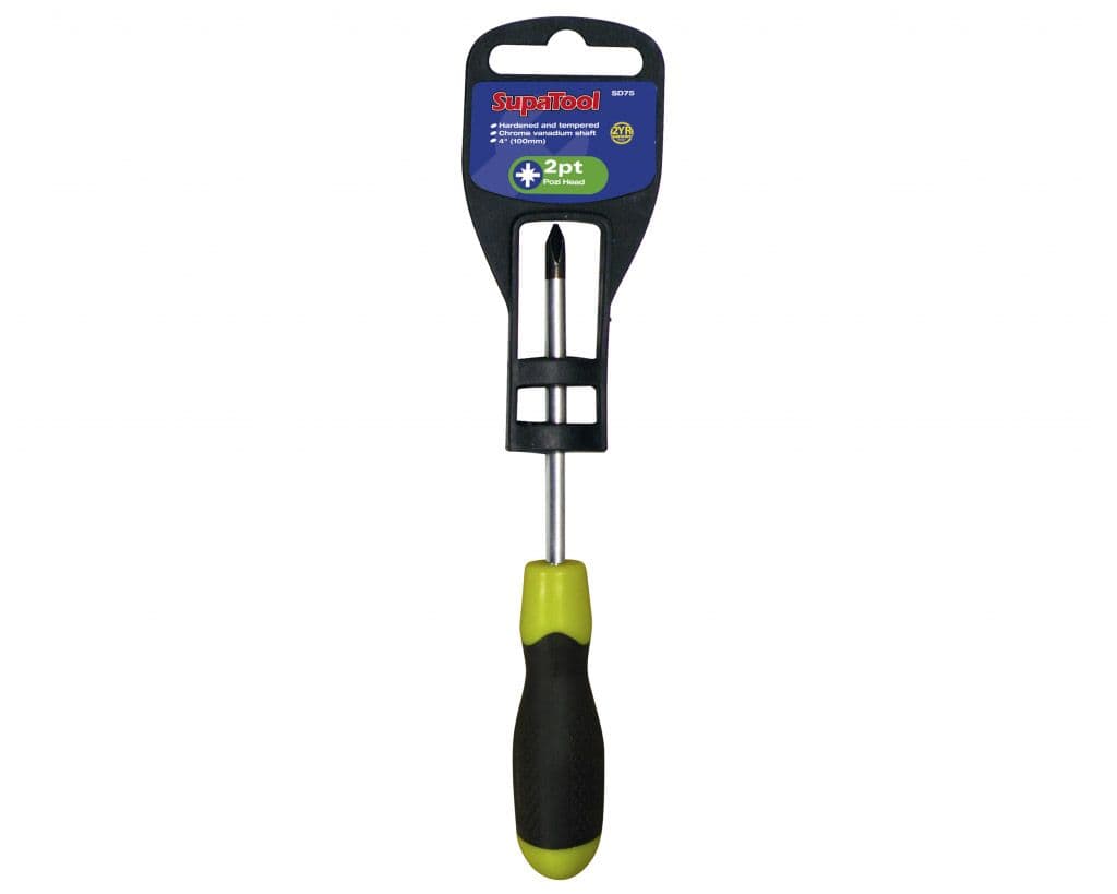 SupaTool Pozi Head Soft Grip Handle - 100mm x No.2