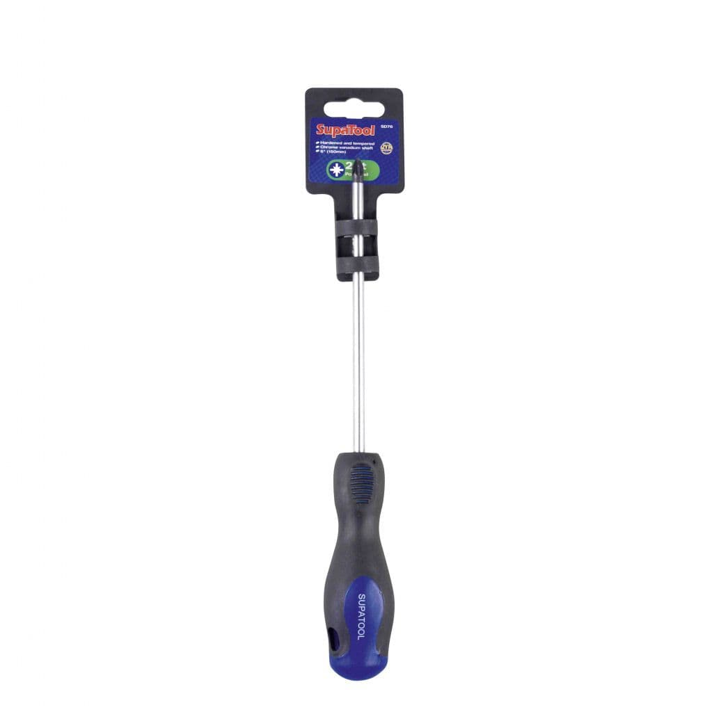 SupaTool Pozi Head Soft Grip Handle - 150mm x No.2