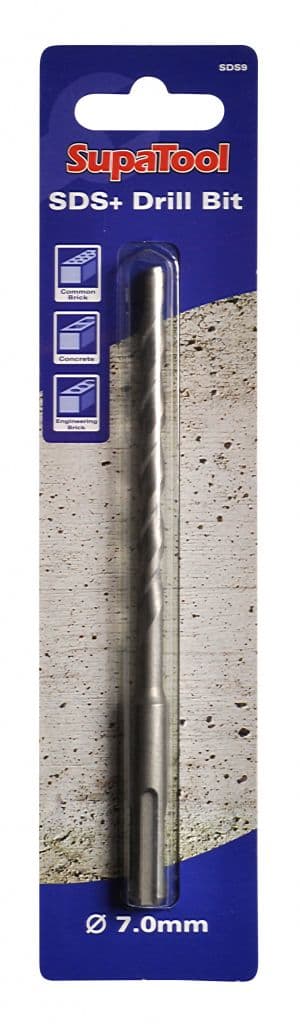 SupaTool Slotted Drill Shaft (SDS) Masonry Drill Bits - 7x160mm