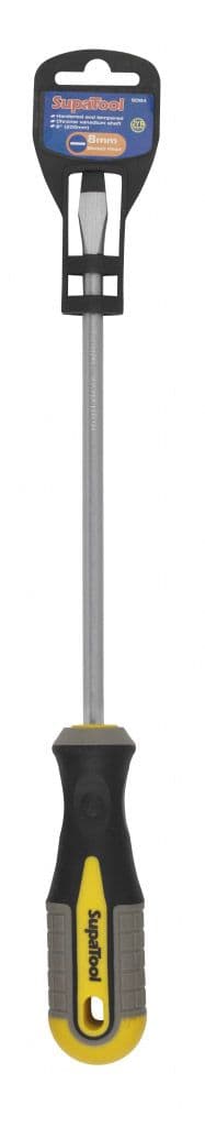 SupaTool Slotted Head Screwdriver - 200mm x 8mm