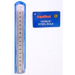SupaTool Steel Rule - 6" (150mm)