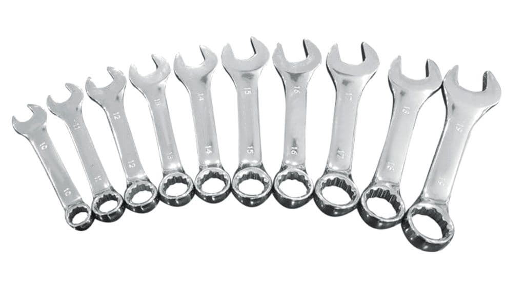 SupaTool Stubby Combination Spanner Set - 10 Piece