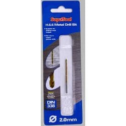 SupaTool Titanium Coated HSS Drill Bits - 2x49mm