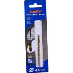 SupaTool Titanium Coated HSS Drill Bits - 4x75mm