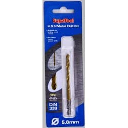 SupaTool Titanium Coated HSS Drill Bits - 5x86mm