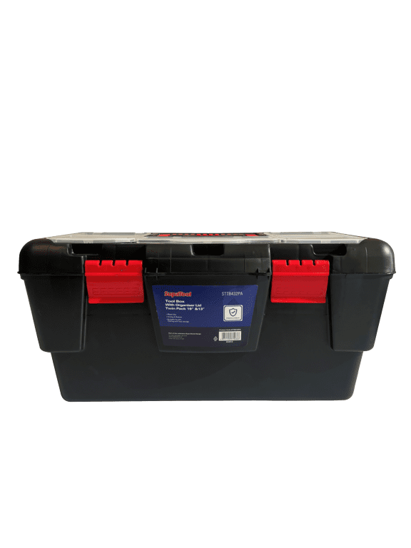 SupaTool Tool Box With Organiser Lid - Twin Pack 13" & 19"