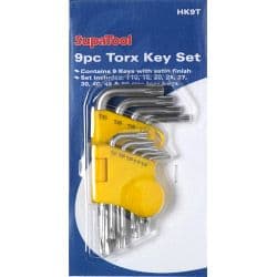SupaTool Torx Key Set - 9 Piece