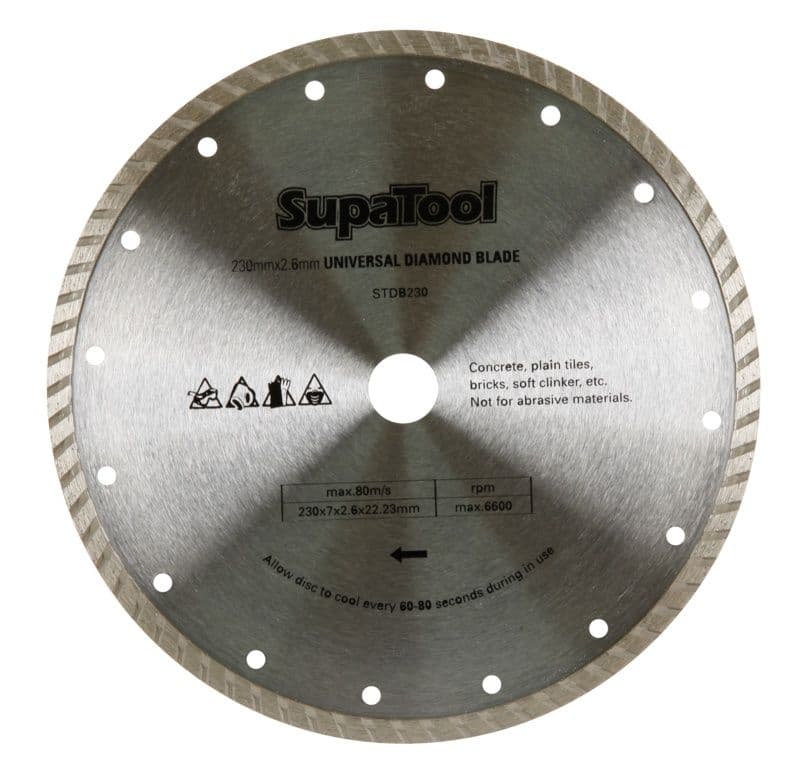 SupaTool Universal Diamond Blade - 230x2.6mm