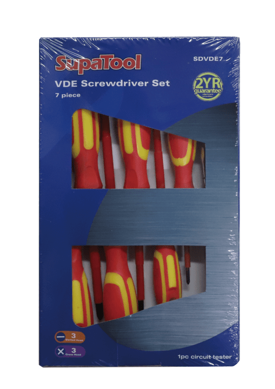 SupaTool VDE Screwdriver Set - 7 Piece