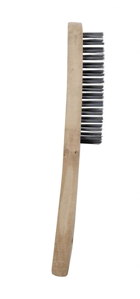 SupaTool Wire Brush With Maple Handle - 3 Rows