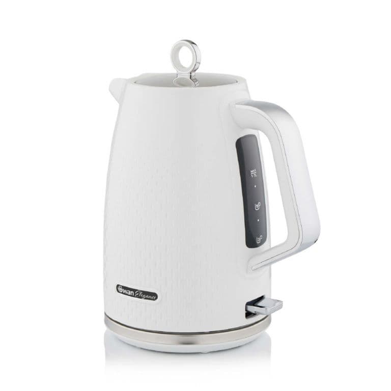 Swan White Textured Jug Kettle - 1.7L