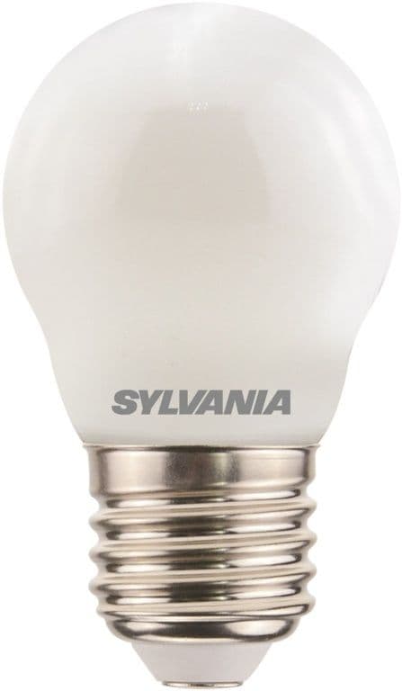 Sylvania LED Retro Ball Lamp Satin 470 Lumen E27 ES - Warm White