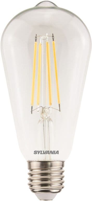 Sylvania LED Retro ST64 Lamp Clear 806 Lumen E27 ES - Warm White
