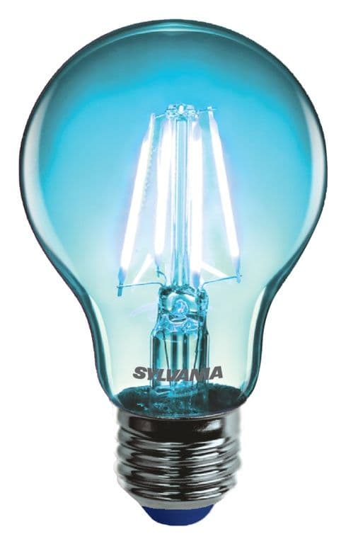 Sylvania Toledo Chroma GLS Lamp A60 Blue - E27 ES
