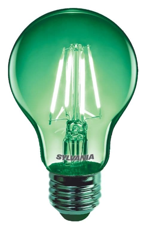 Sylvania Toledo Chroma GLS Lamp A60 Green - E27 ES