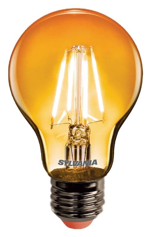 Sylvania Toledo Chroma GLS Lamp A60 Orange - E27 ES