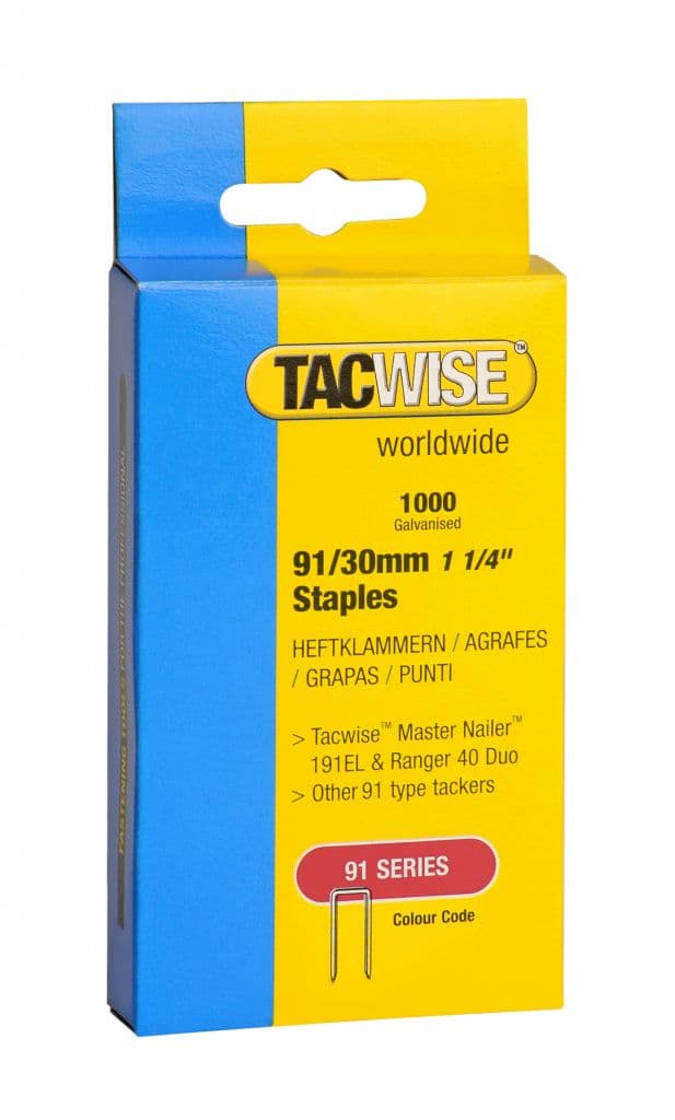 Tacwise Tacker Staples (91) - 30mm