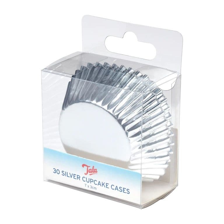 Tala 60 Cupcake Foils 7 x 3cm - Silver