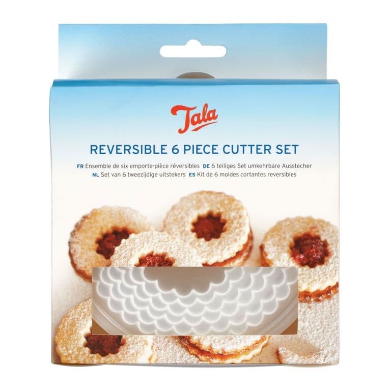 Tala Cutters Plain/Crinkled Reversible - 6 Piece