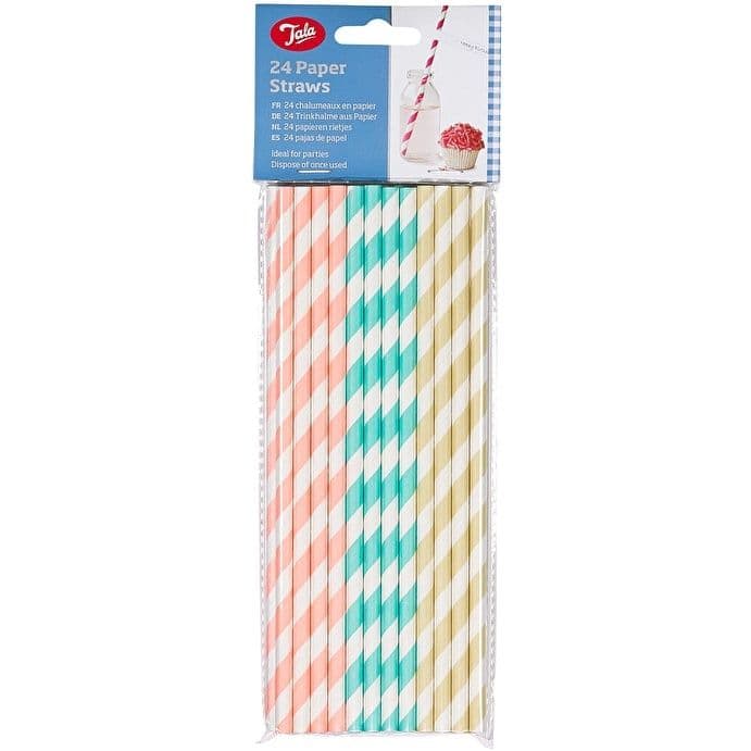 Tala Paper Straws - Pastel