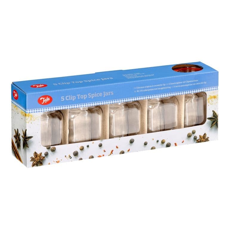 Tala Set Of 5 Spice Jars - 250ml