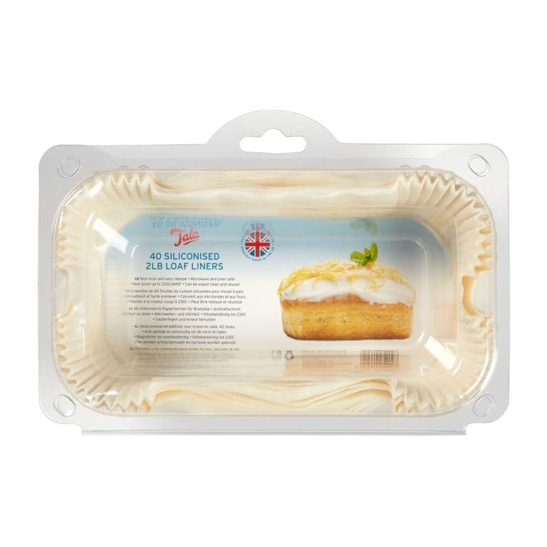 Tala Siliconised Greaseproof Loaf Tin Liners (Set of 40) - 2lb