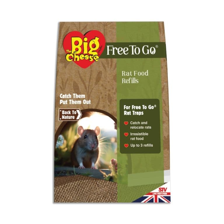 The Big Cheese Free To Go Rat Food Refills - 20g x 15