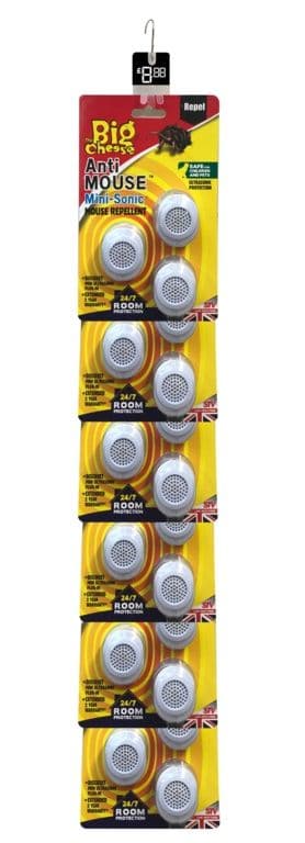 The Big Cheese Mini Sonic Mouse Repellent Pack 3 - Clip 12
