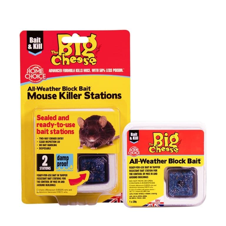 The Big Cheese Mouse Killer Stations - Twin pack