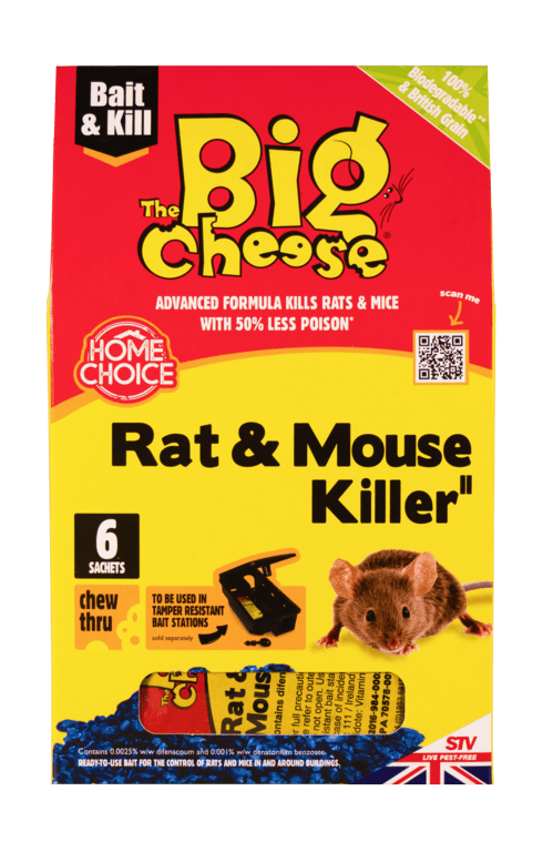 The Big Cheese Rat & Mouse Killer Grain - 6x25g