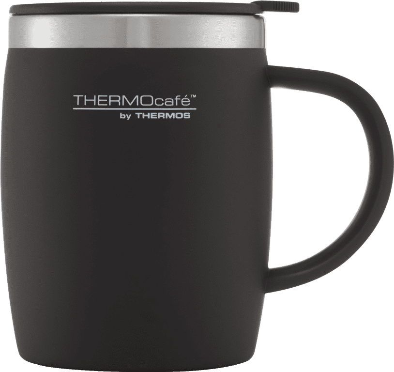 Thermos Thermocafe Soft Touch Desk Mug - Black 450ml