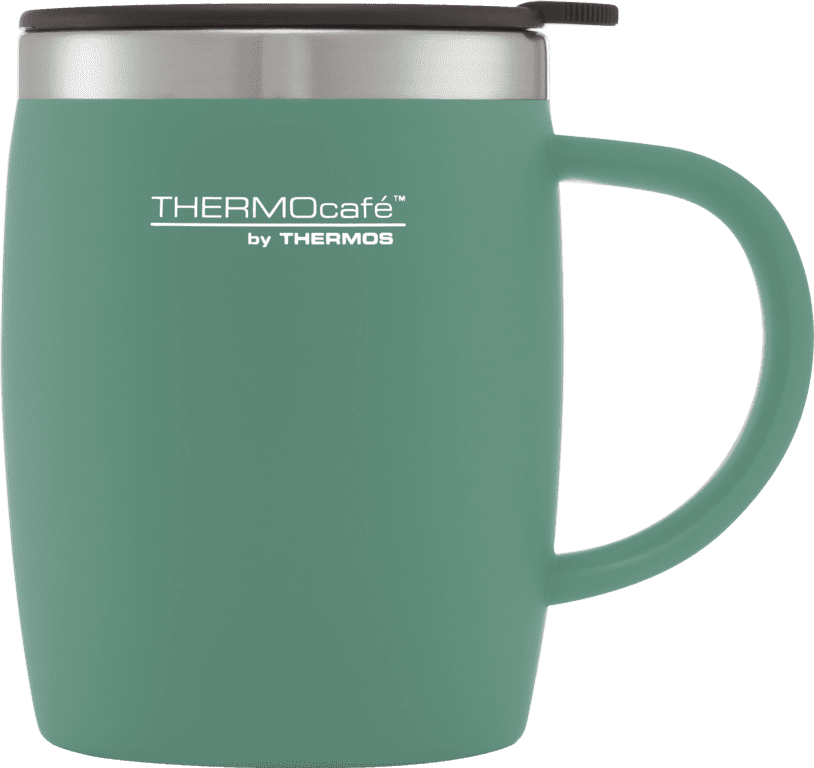 Thermos Thermocafe Soft Touch Desk Mug - Duck Egg 450ml