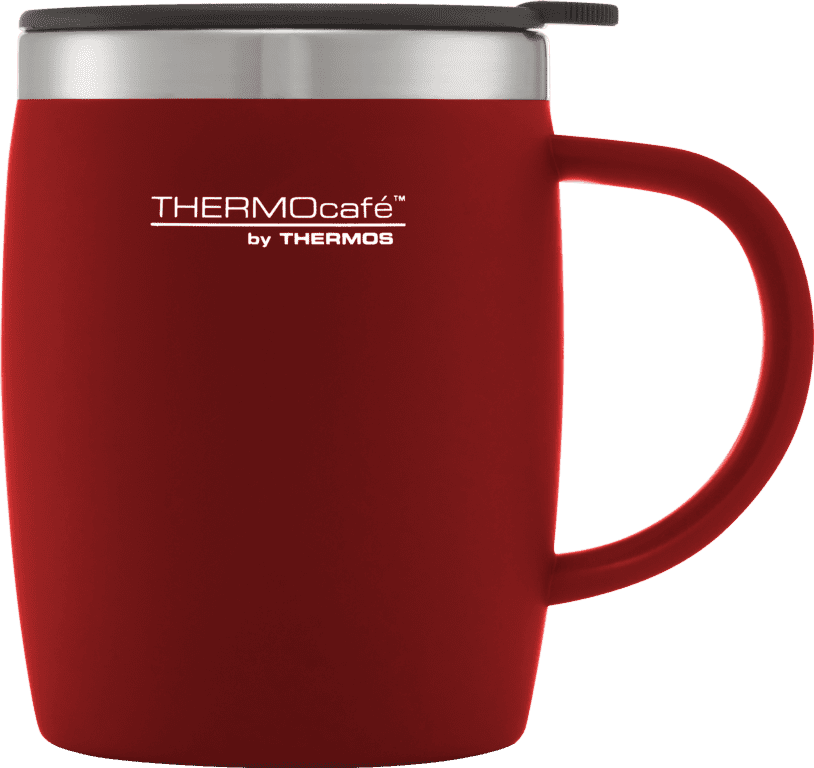 Thermos Thermocafe Soft Touch Desk Mug - Red 450ml