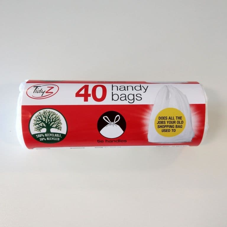 Tidyz Handy Bags With Tie Handle - Roll of 40