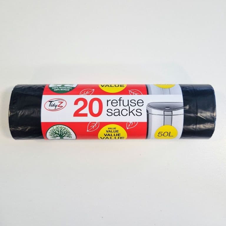 Tidyz Refuse Sacks 50L - Roll of 20