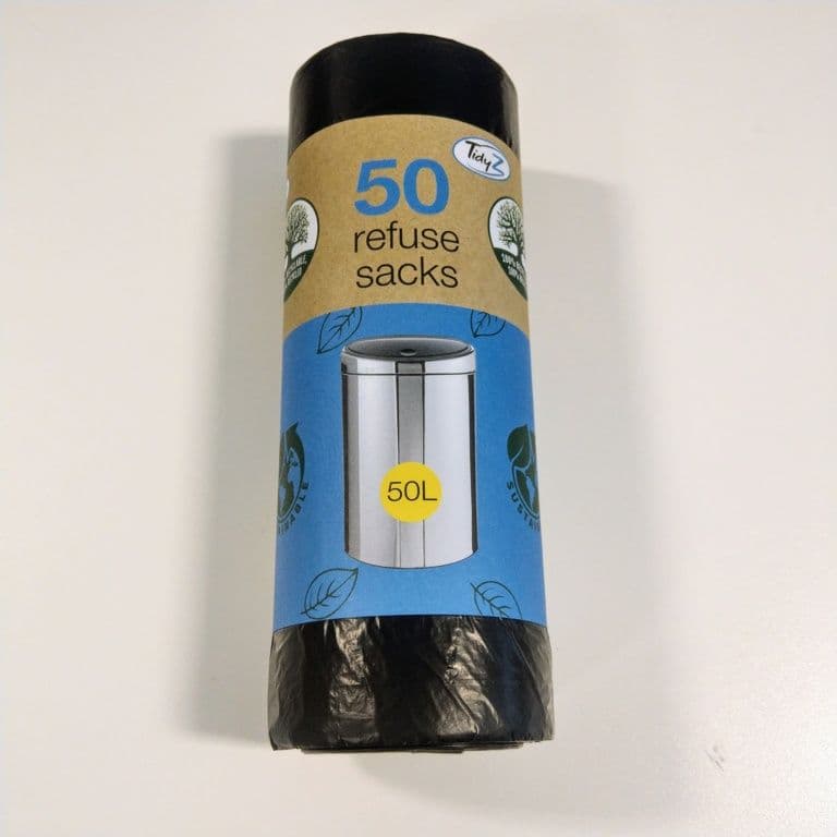 Tidyz Refuse Sacks - Roll of 50 Extra Strong