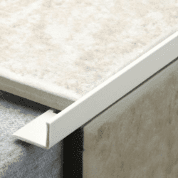 Tile Rite L Profile Trim 10mm x 2.44m - White Plastic