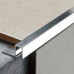 Tile Rite Silver Listello Strip Tiles - 2.44m x 12mm
