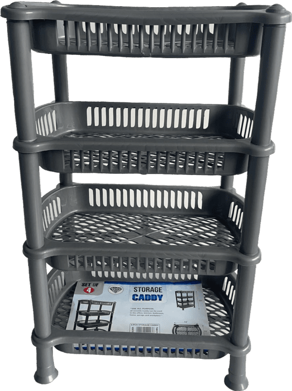 TML 4 Tier Storage Basket - Silver