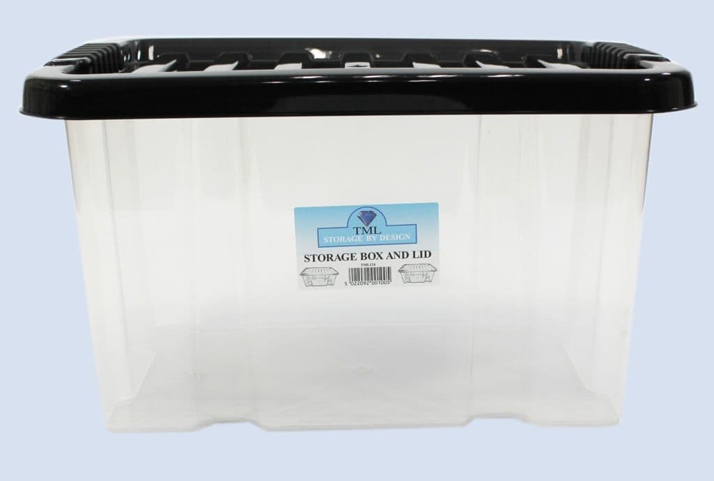 TML Storage Box & Lid - 24L Clear