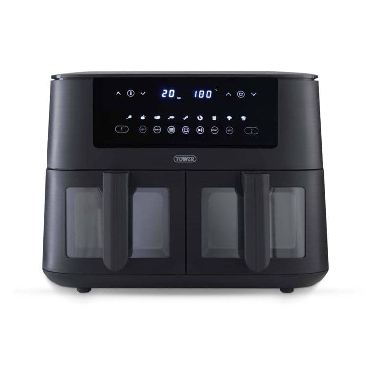 Tower Black Vortx Vizion Dual Basket - 8L