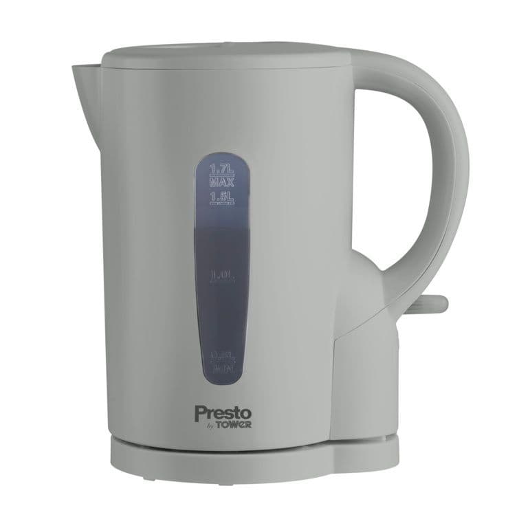 Tower Presto 1.7L Electric Kettle - Grey 2200w